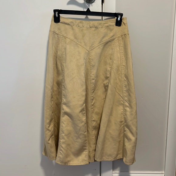 Coldwater creek size 8 khaki skirt fall - Picture 1 of 7